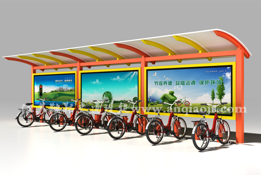 公共自行車棚AN2014-公共自行車雨棚設(shè)計(jì)圖片