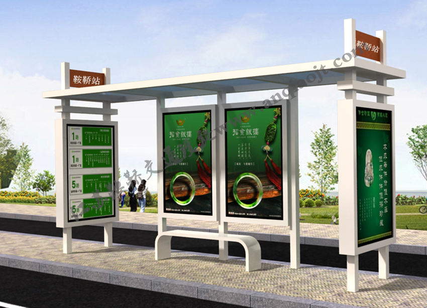 鄉(xiāng)鎮(zhèn)農村候車亭AN1077-城鄉(xiāng)公交站臺公交亭