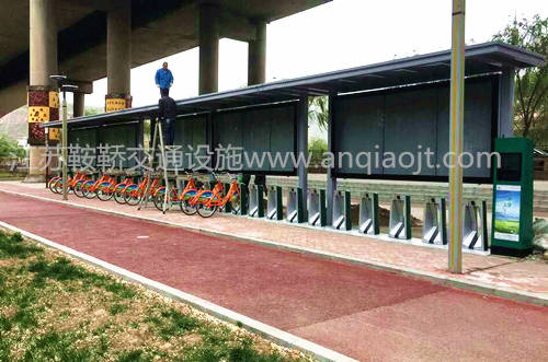 青海自行車(chē)棚安裝現(xiàn)場(chǎng)