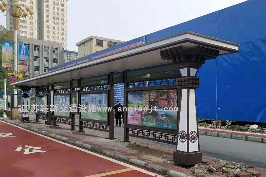 河南仿古公交車候車亭站臺(tái)