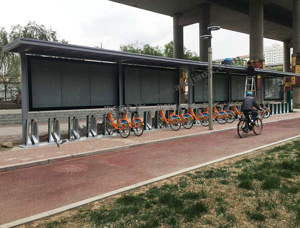 青海公共自行車棚案例